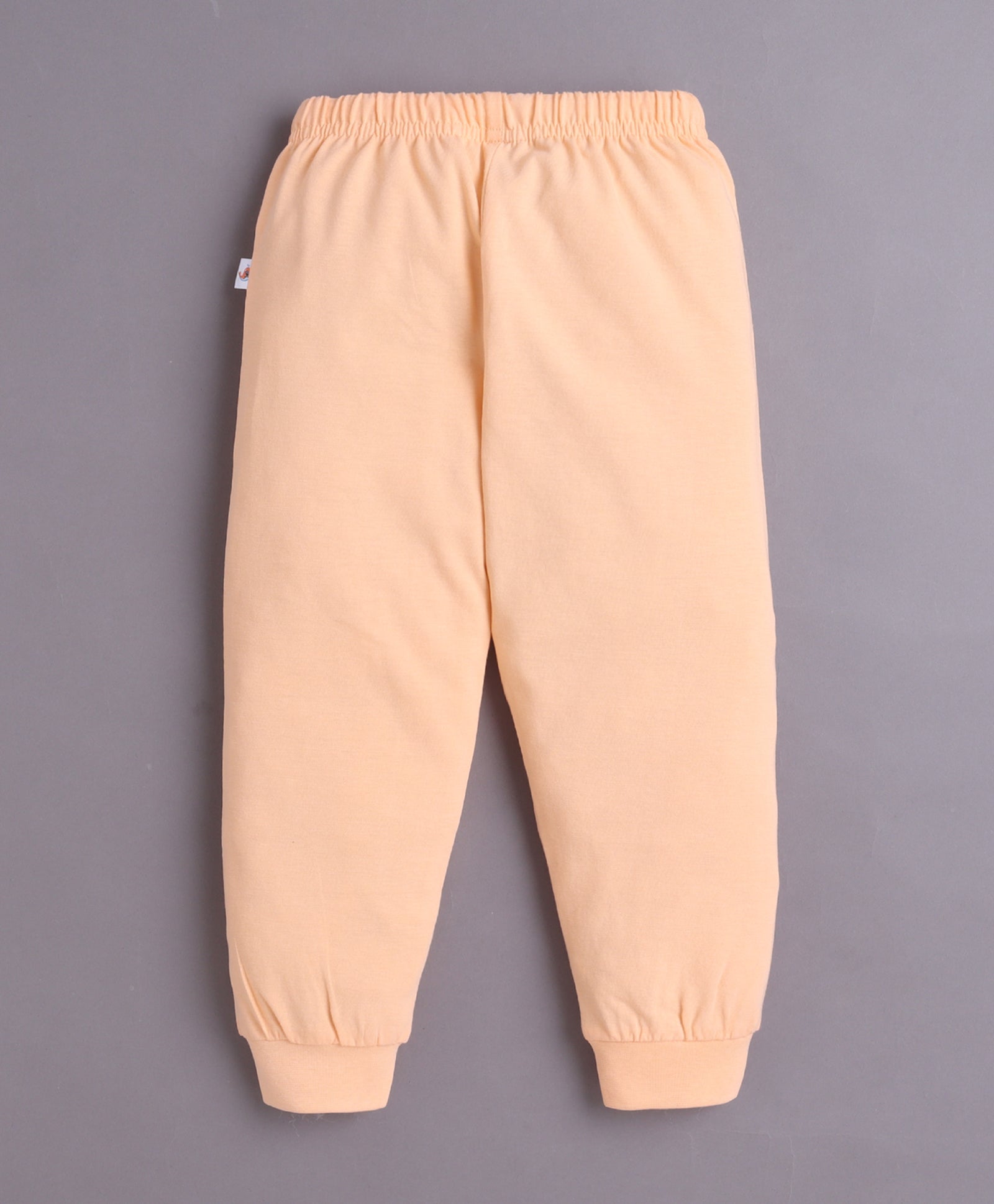 Peach & Yellow Girls Half Sleeves Cotton T-Shirt & Pyjama Set