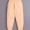 Peach & Yellow Girls Half Sleeves Cotton T-Shirt & Pyjama Set