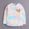 Multi Girls Full Sleeves Cotton T-Shirt & Pyjama Set