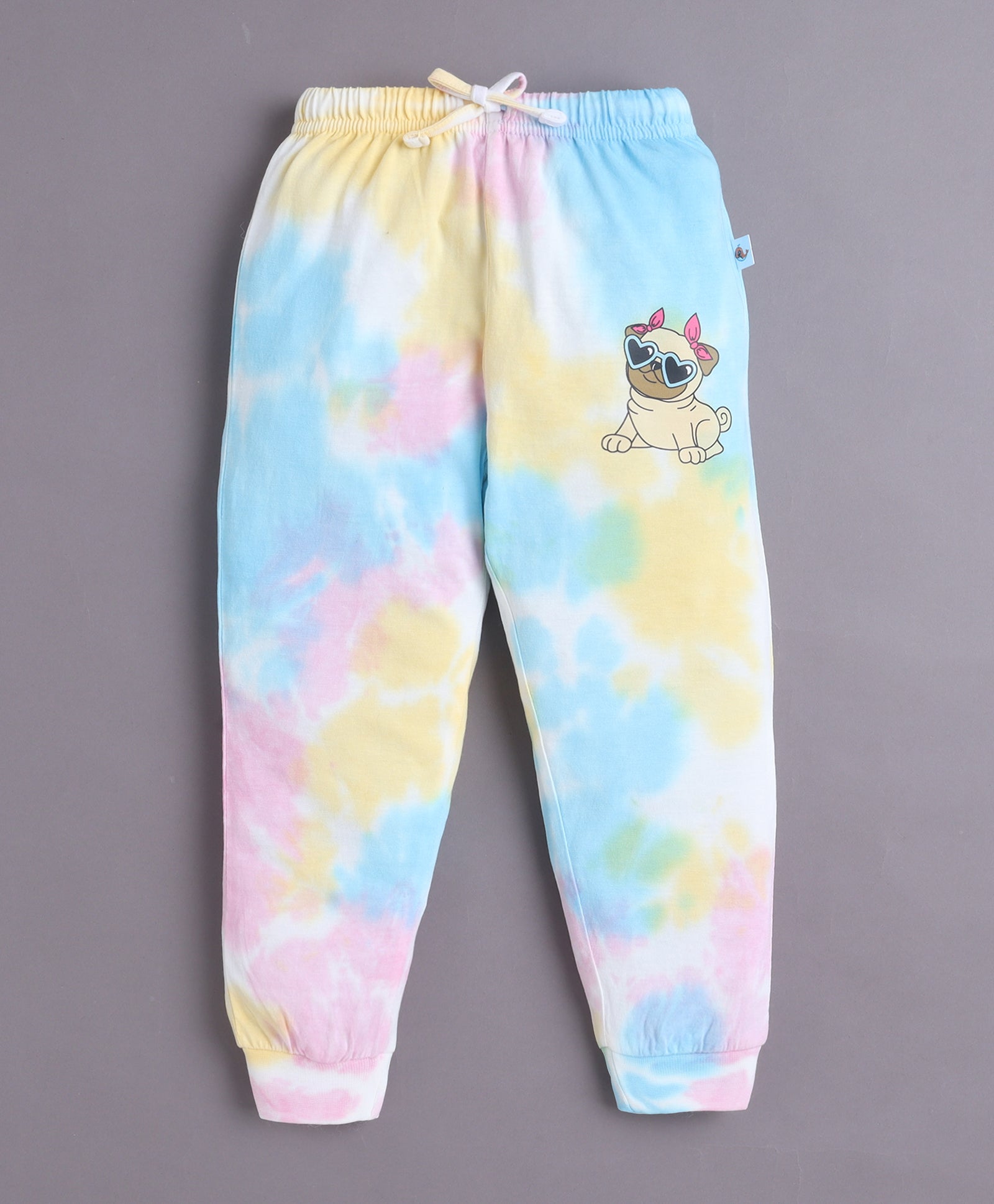 Multi Girls Full Sleeves Cotton T-Shirt & Pyjama Set