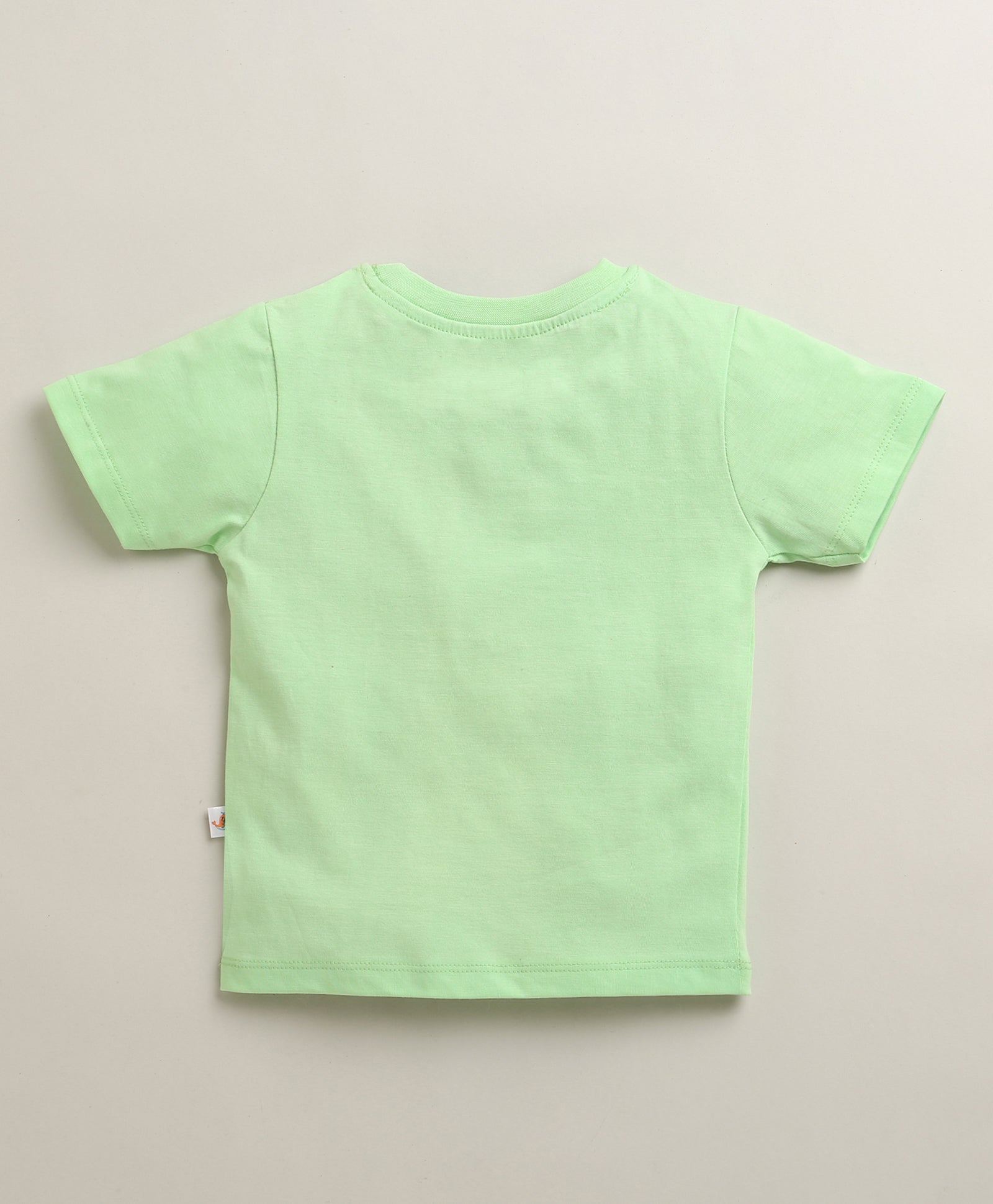 BUMZEE Green & Mint Green Boys Half Sleeves Cotton T-Shirts Pack Of 2