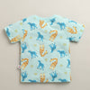 BUMZEE Green & Mint Green Boys Half Sleeves Cotton T-Shirts Pack Of 2