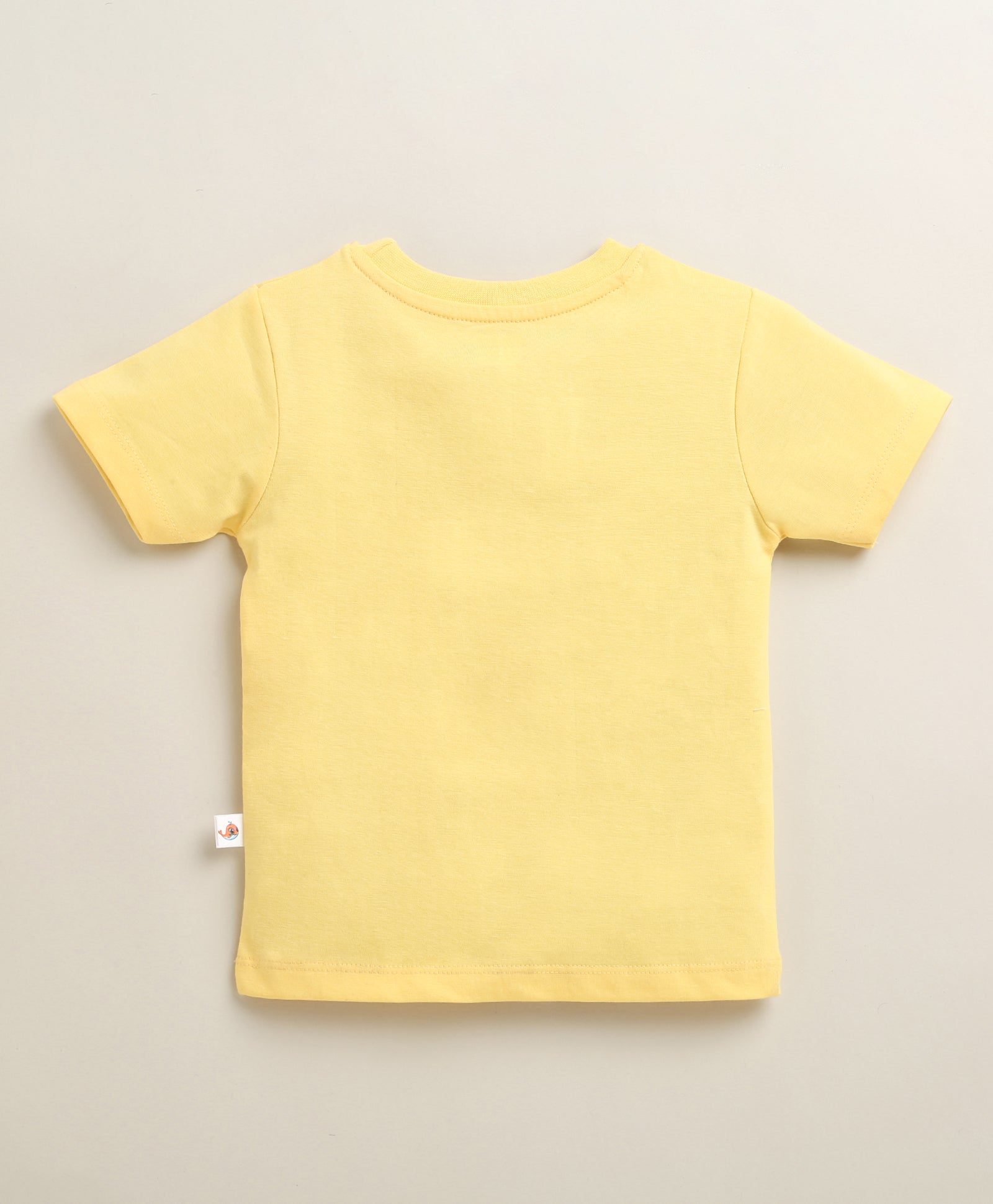 BUMZEE Yellow & Sky Blue Boys Half Sleeves Cotton T-Shirts Pack Of 2