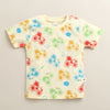 BUMZEE Cream Boys Half Sleeves T-Shirt & Short Set