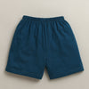 BUMZEE Off White & Teal Boys Half Sleeves T-Shirt & Short Set