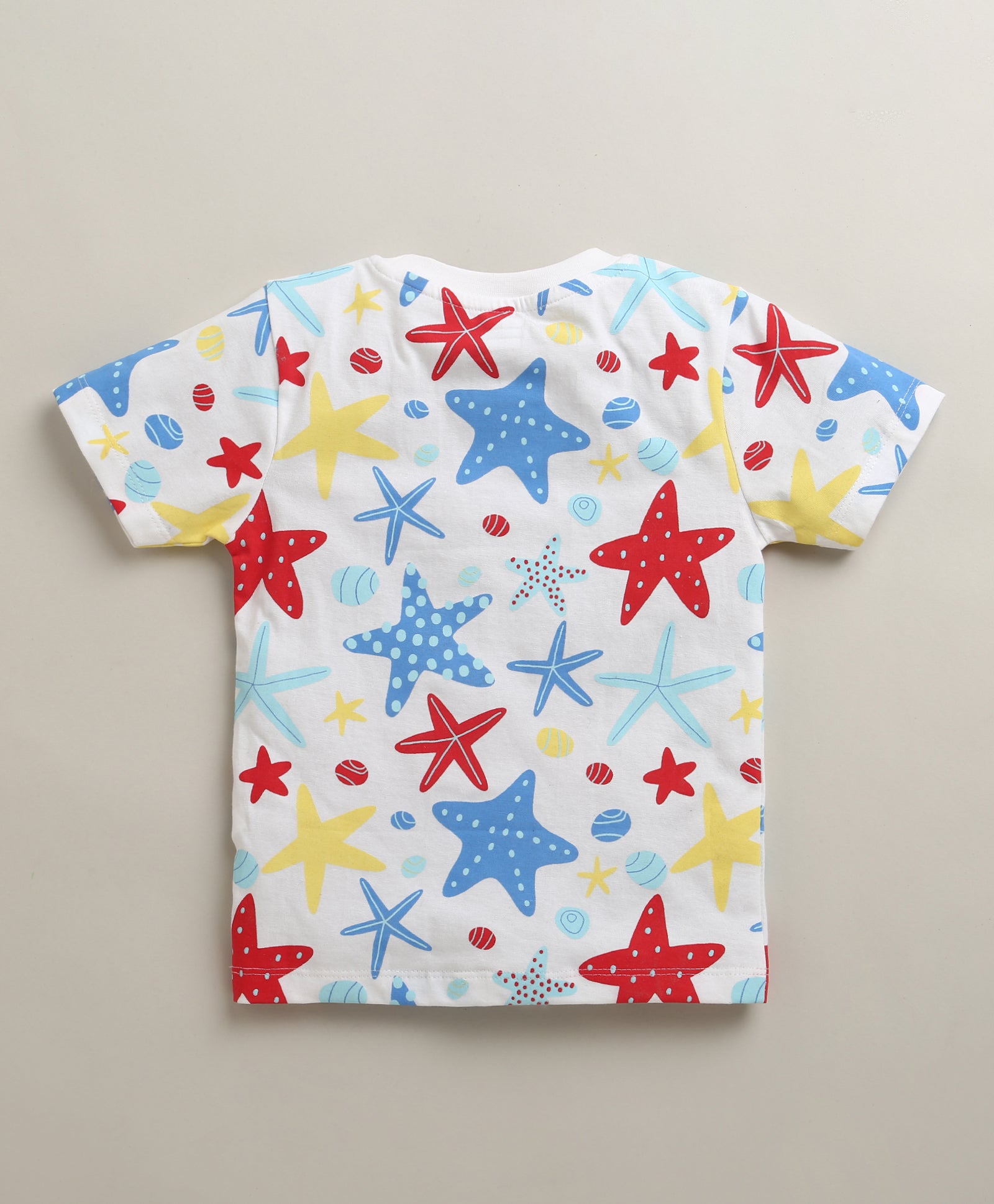 BUMZEE White & Navy Boys Half Sleeves T-Shirt & Short Set
