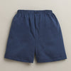 BUMZEE White & Navy Boys Half Sleeves T-Shirt & Short Set