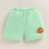BUMZEE Green & White Boys Sleeveless T-Shirt & Short Set
