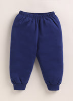 Bumzee Blue Animal Print T-Shirt & Pyjama Set, Half Sleeves, 100% Cotton (Style Peb11272)