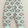 Mint Green Boys Full Sleeves Cotton T-Shirt & Pyjama Set