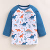 Navy & White Boys Full Sleeves Cotton T-Shirt & Pyjama Set