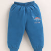 Navy & White Boys Full Sleeves Cotton T-Shirt & Pyjama Set