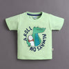 BUMZEE Orange & Green Boys Half Sleeves T-Shirt & Short Set Pack of 2