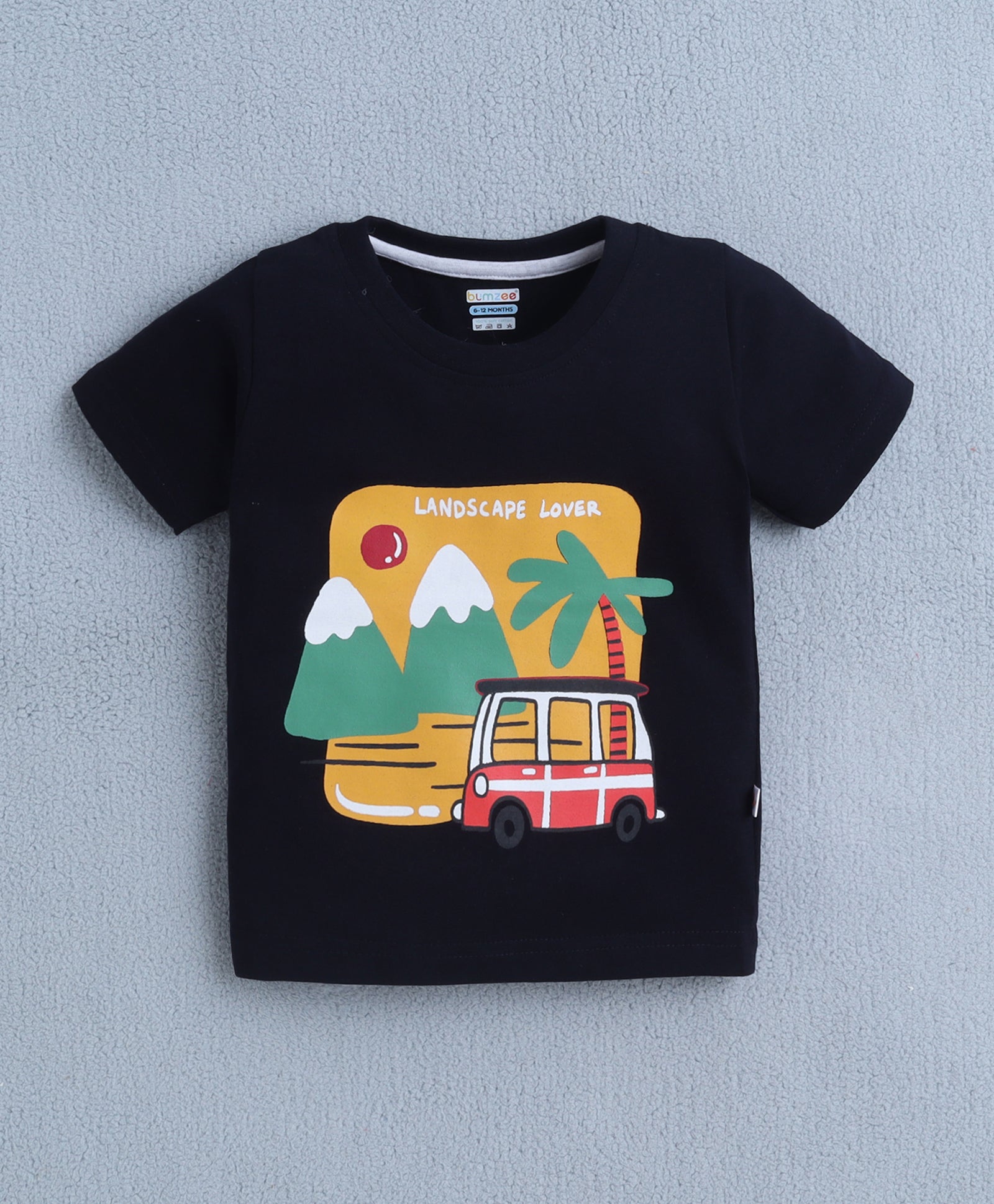 BUMZEE Navy & White Boys Half Sleeves T-Shirt & Short Set Pack of 2