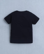 Bumzee Navy & White Animal Print T-Shirt & Short Set, Pack of 2, Half Sleeves
