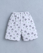 Bumzee Navy & White Animal Print T-Shirt & Short Set, Pack of 2, Half Sleeves