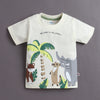 BUMZEE Red & Cream Boys Half Sleeves T-Shirt & Short Set Pack of 2