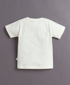 Bumzee Red & Cream Animal Print T-Shirt & Short Set, Pack of 2, Half Sleeves