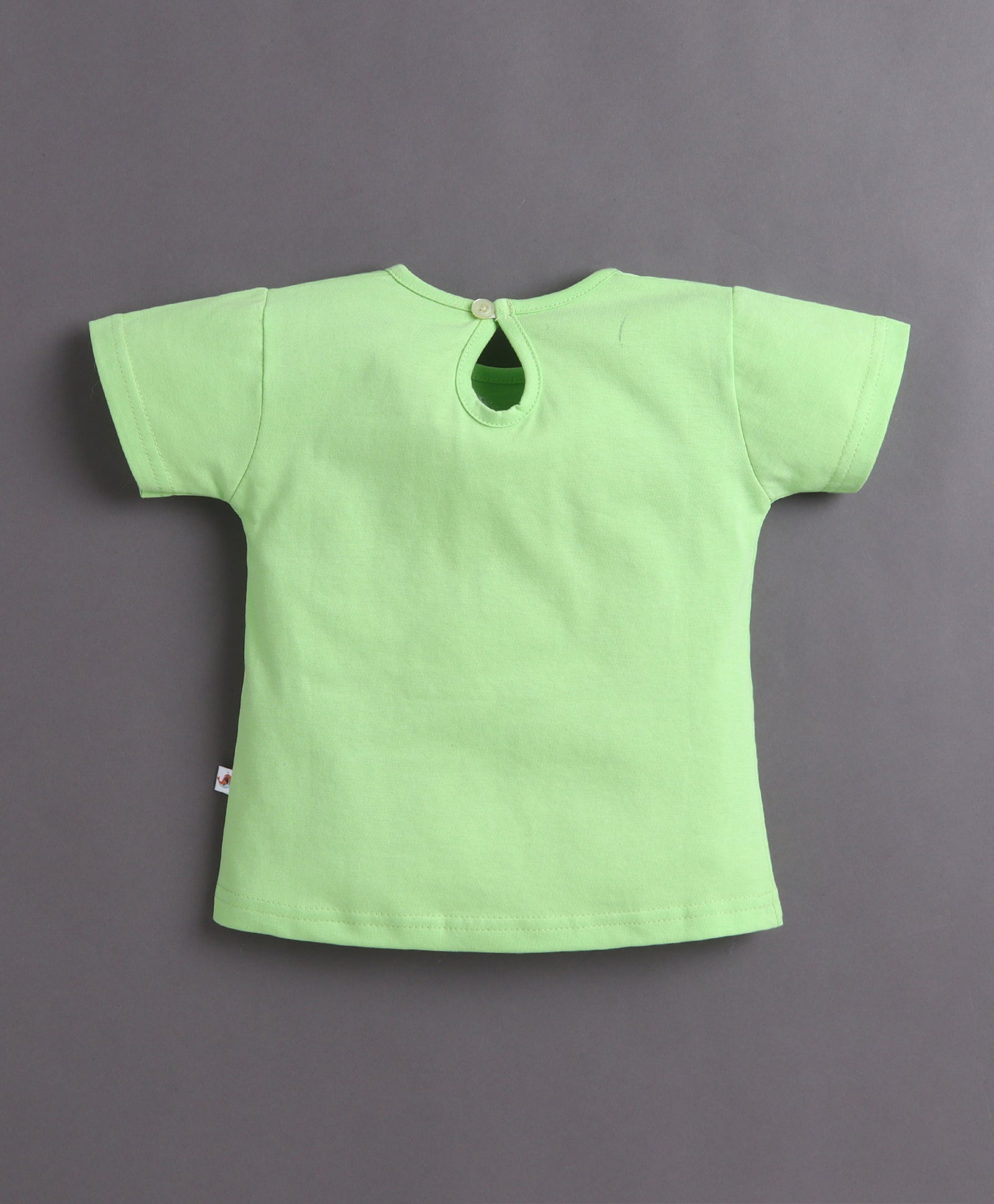 BUMZEE Green & Dusty Pink Girls Half Sleeves T-Shirt & Short Set Pack of 2