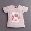 BUMZEE Green & Dusty Pink Girls Half Sleeves T-Shirt & Short Set Pack of 2