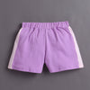 BUMZEE Pink & Beige Girls Half Sleeves T-Shirt & Short Set Pack of 2