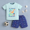 BUMZEE Mint & Navy Boys Half Sleeves T-Shirt & Short Set