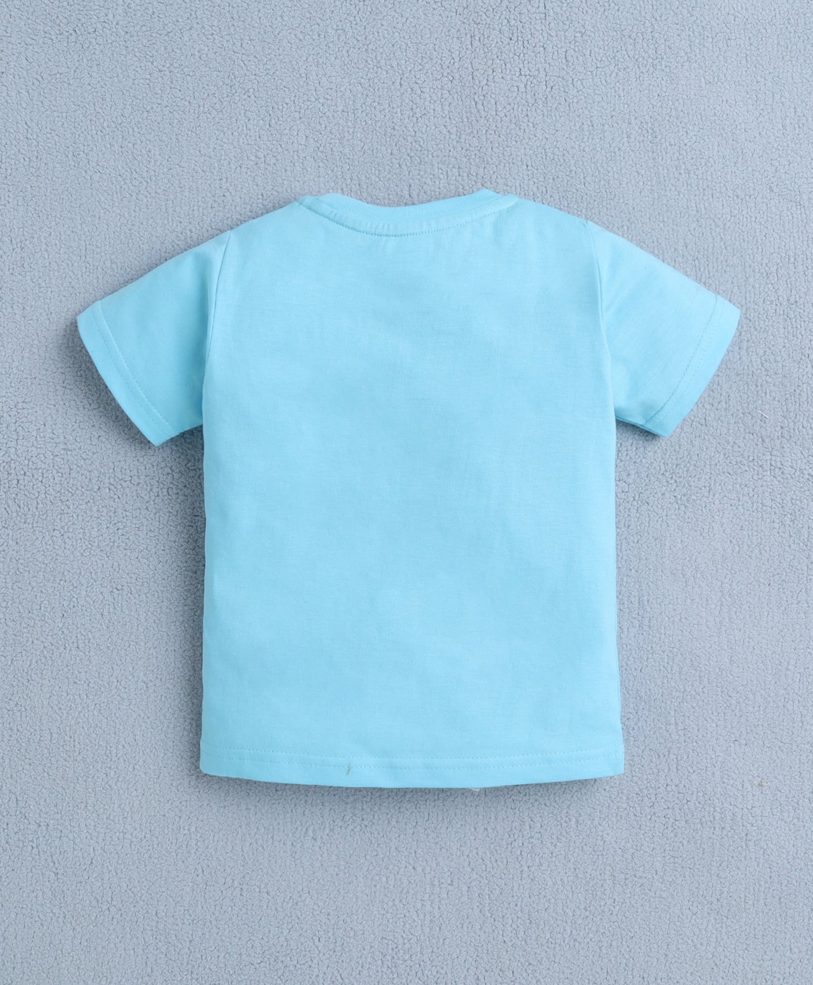BUMZEE Blue & Orange Boys Half Sleeves T-Shirt & Short Set
