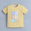 BUMZEE Yellow & White Boys Half Sleeves T-Shirt & Short Set