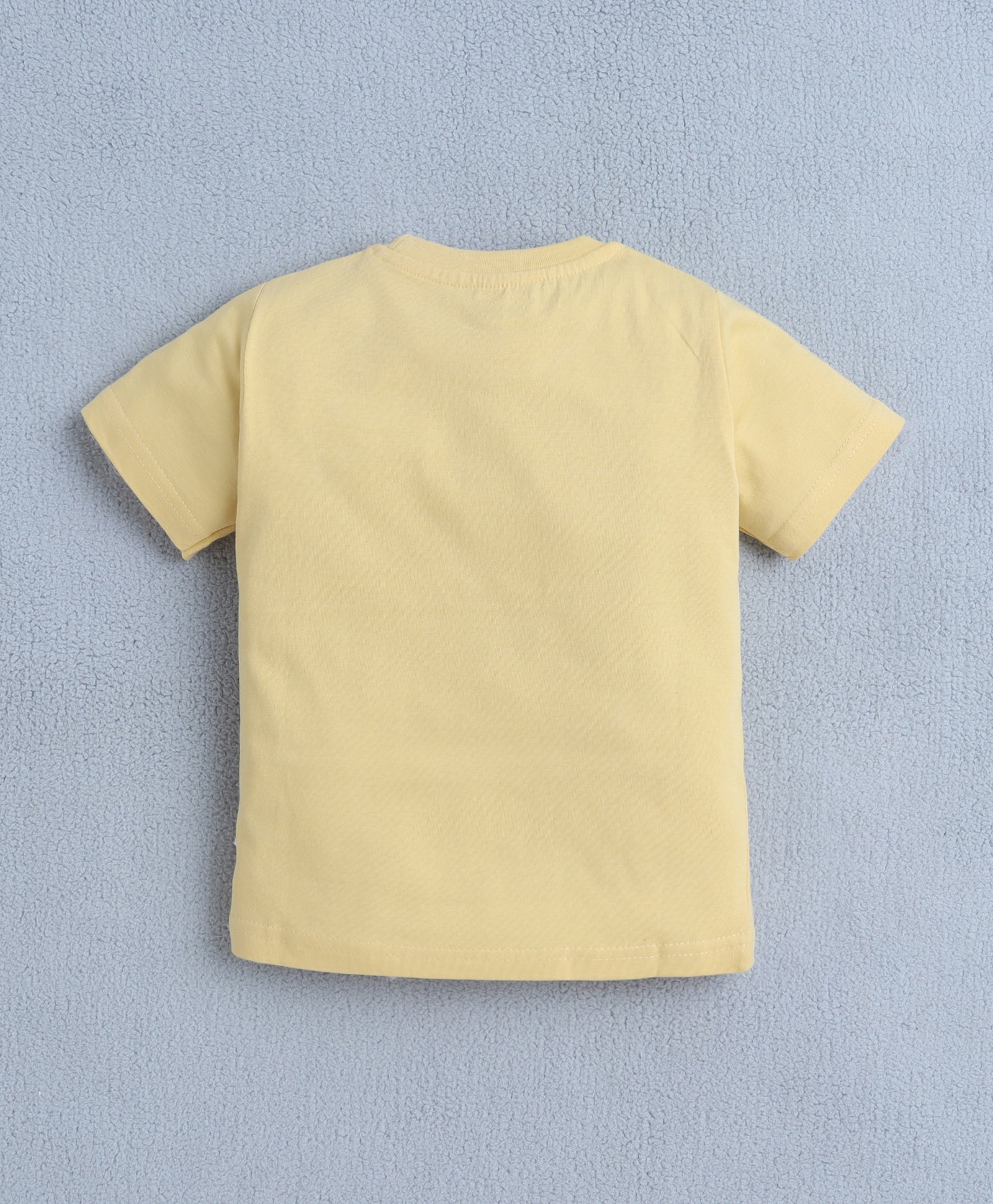 BUMZEE Yellow & White Boys Half Sleeves T-Shirt & Short Set