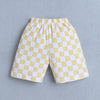 BUMZEE Yellow & White Boys Half Sleeves T-Shirt & Short Set