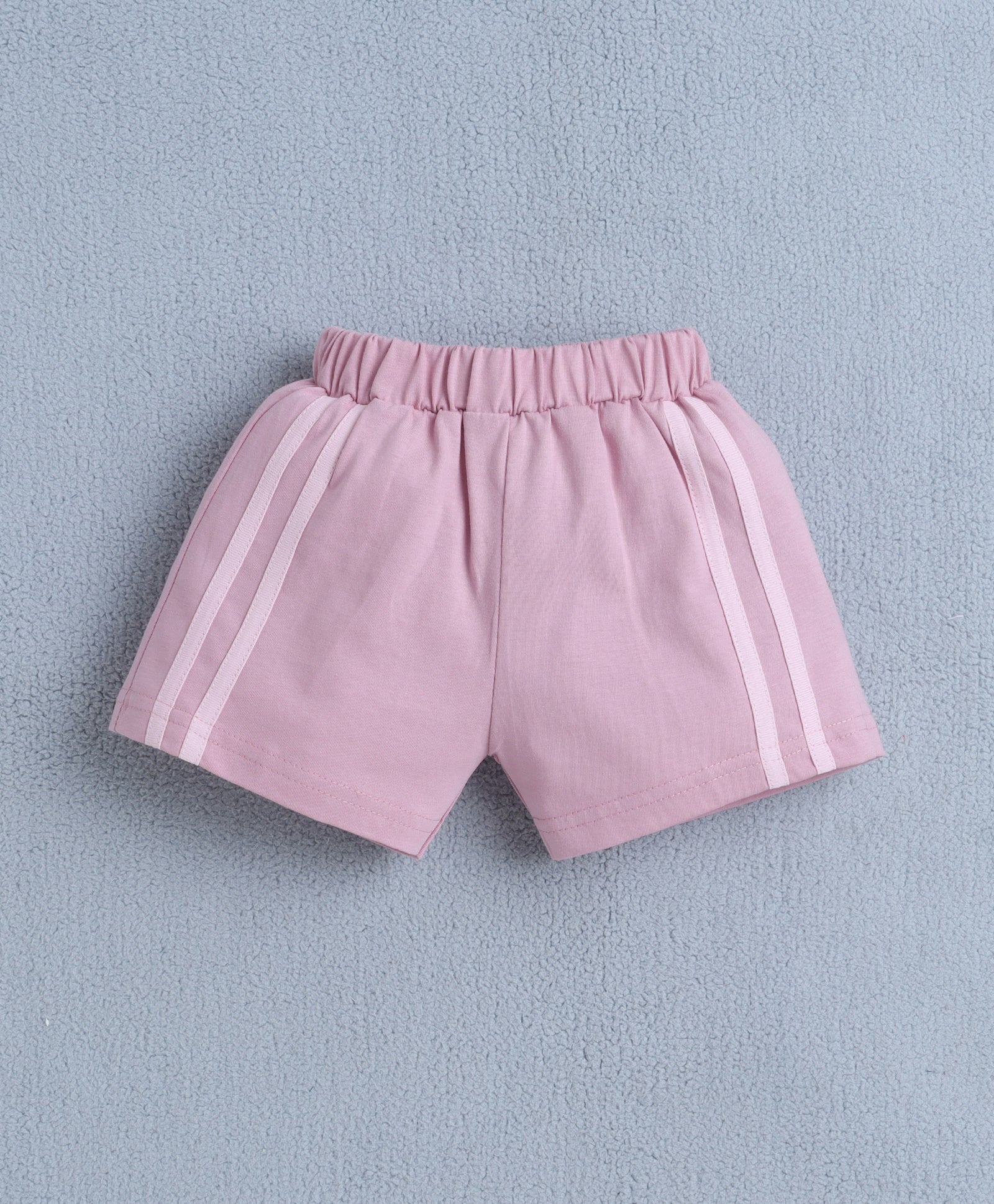 BUMZEE Pink Girls Half Sleeves T-Shirt & Short Set