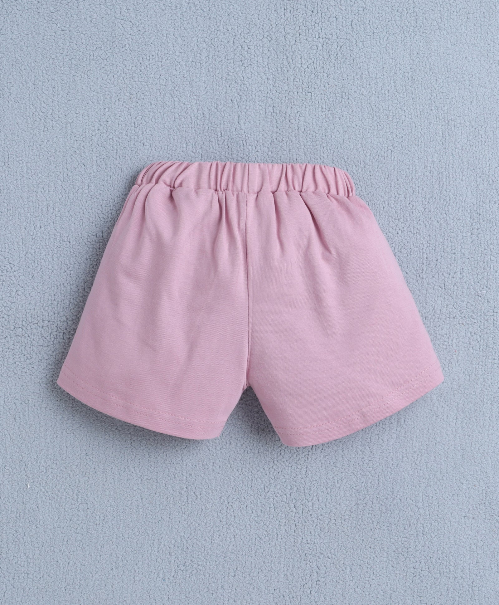 BUMZEE Pink Girls Half Sleeves T-Shirt & Short Set