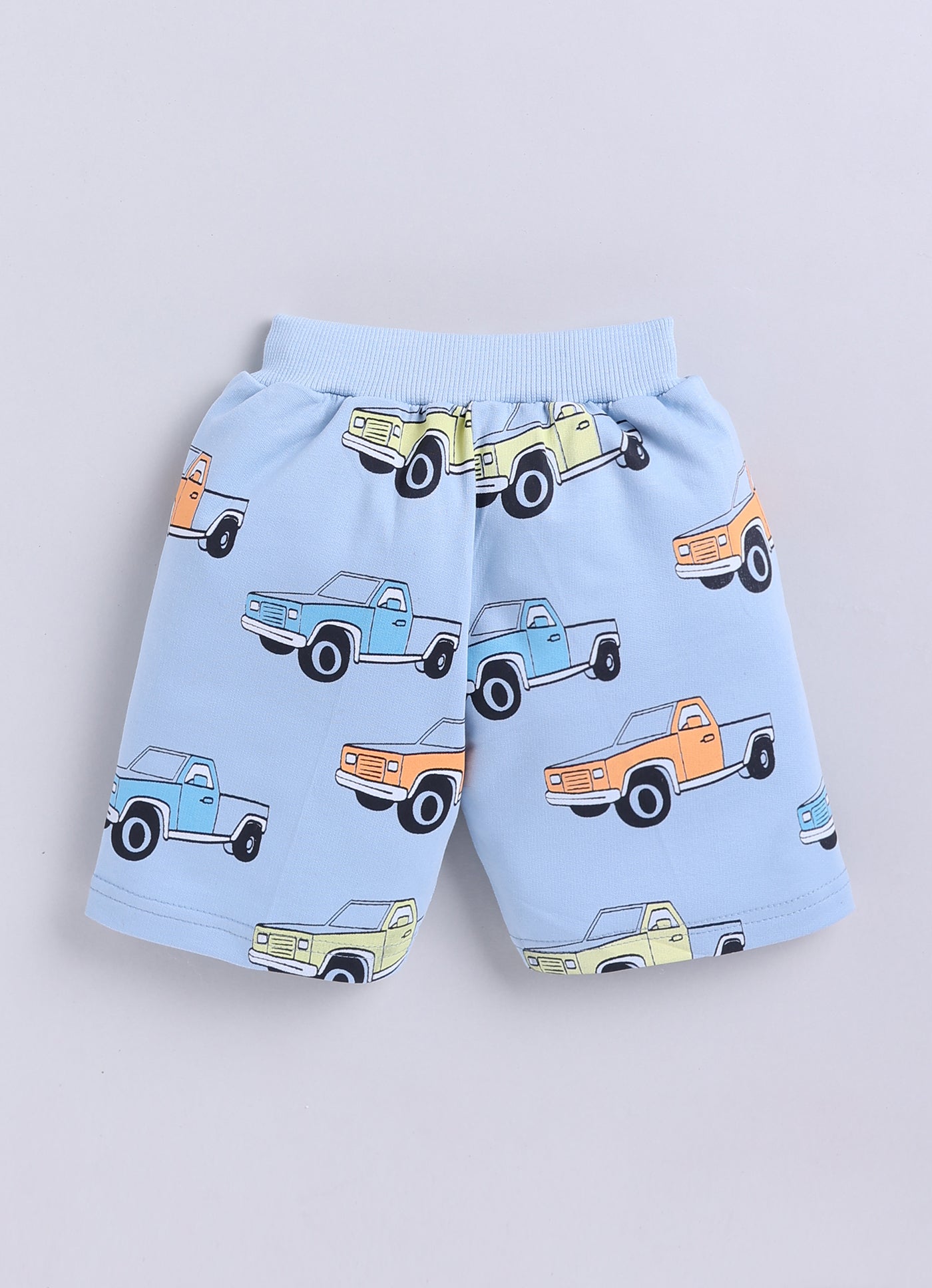 BUMZEE Sky Blue Boys Half Sleeves Oversized T-Shirt & Short Set