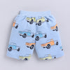 BUMZEE Sky Blue Boys Half Sleeves Oversized T-Shirt & Short Set