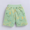 BUMZEE Green Boys Half Sleeves Oversized T-Shirt & Short Set
