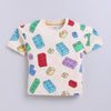 BUMZEE Beige Boys Half Sleeves Oversized T-Shirt & Short Set