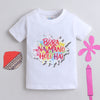 BUMZEE White Unisex Half Sleeves Bura Na Mano Holi Hai T-Shirt