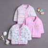 Girls Full Sleeves Jabla Pink & Baby Pink Pack of 3