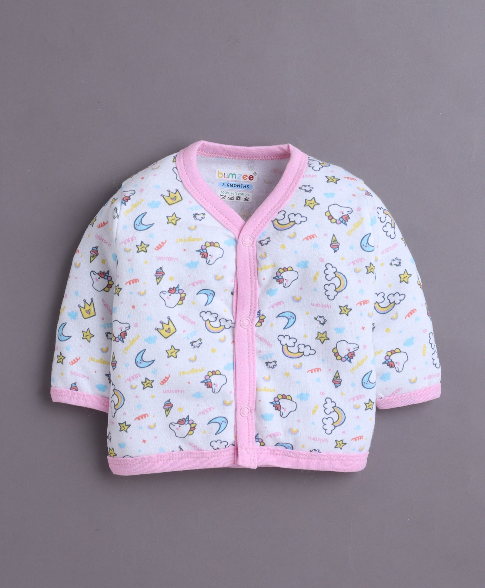 Girls Full Sleeves Jabla Pink & Baby Pink Pack of 3