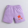 BUMZEE Pink & Lavender Girls Shorts Pack Of 4
