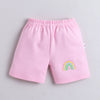 BUMZEE Pink & Lavender Girls Shorts Pack Of 4