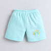 BUMZEE Pink & Mint Green Girls Shorts Pack Of 4