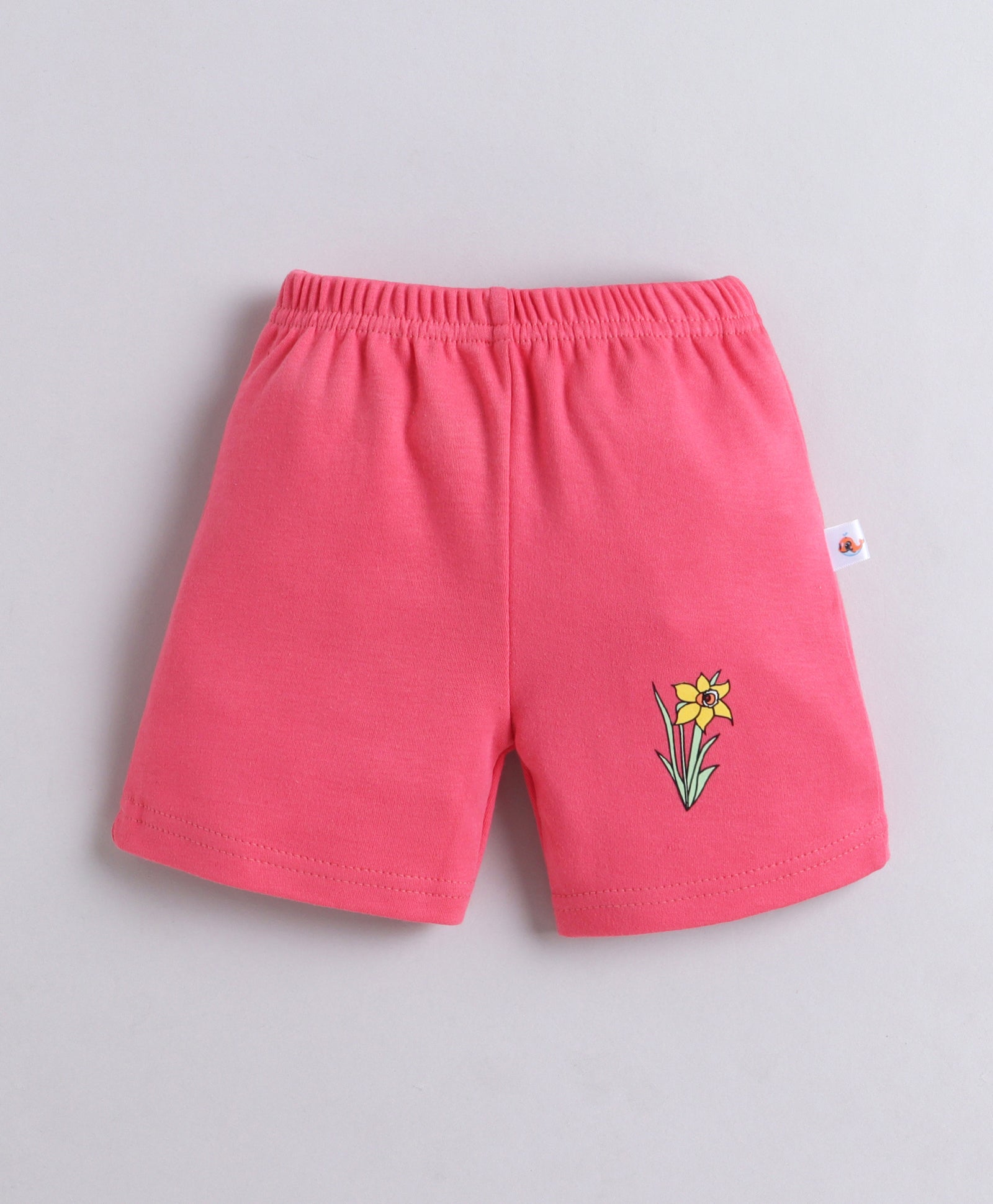 BUMZEE Pink & Mint Green Girls Shorts Pack Of 4
