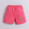 BUMZEE Pink & Mint Green Girls Shorts Pack Of 4