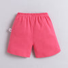 BUMZEE Pink & Mint Green Girls Shorts Pack Of 4