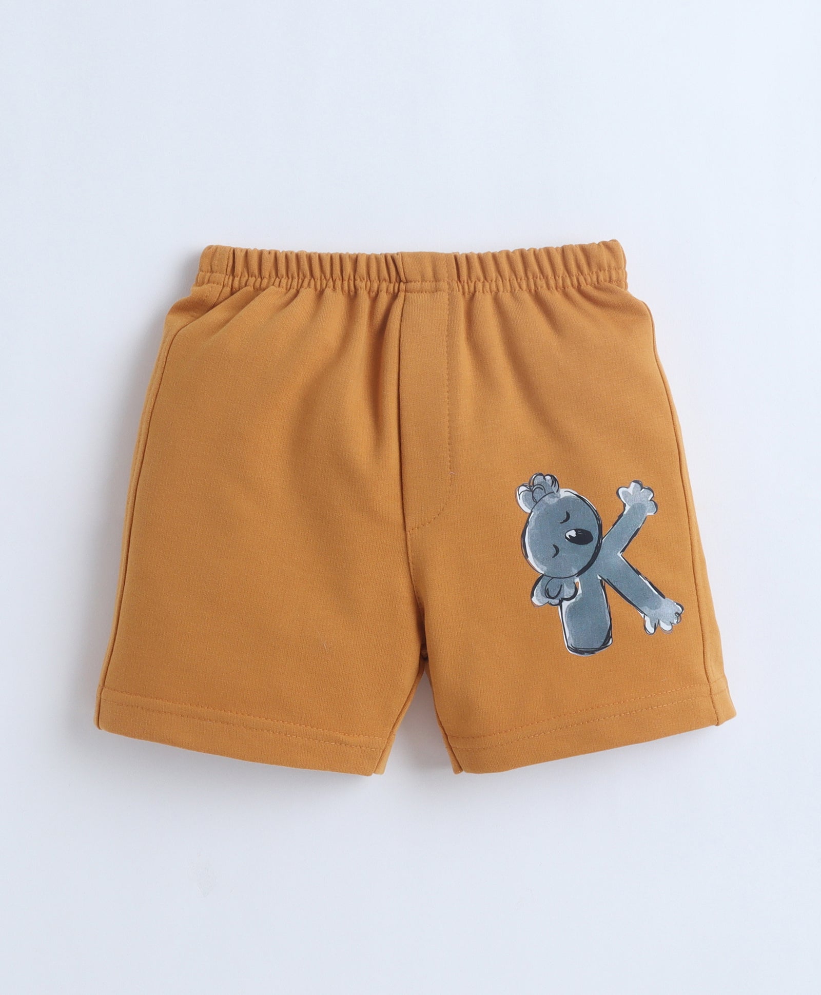 BUMZEE Blue & Mustard Boys Shorts Pack Of 2