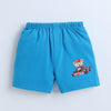 BUMZEE Blue & Mustard Boys Shorts Pack Of 2
