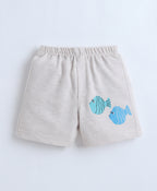 Bumzee Black & Beige Shorts, Pack of 2, 100% Cotton