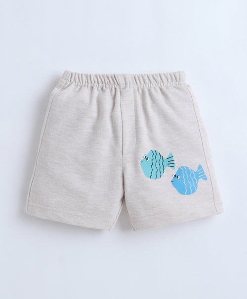 BUMZEE Black & Beige Boys Shorts Pack Of 2