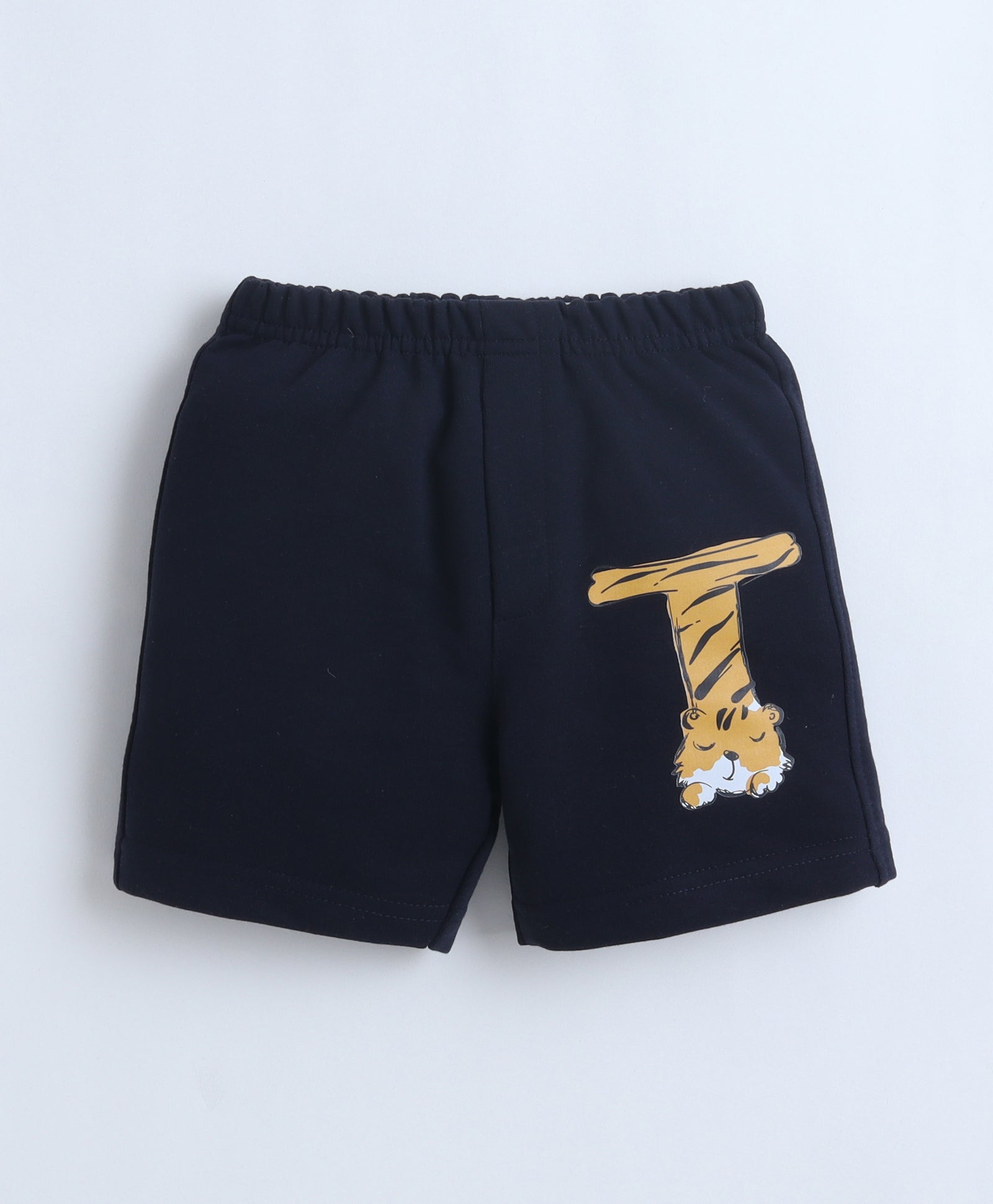BUMZEE Black & Beige Boys Shorts Pack Of 2
